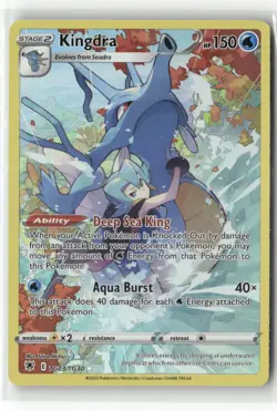 Pokemon Kingdra Ultra Rare SWSH10: Astral Radiance Trainer Gallery TG03/TG30 NM - Image 1