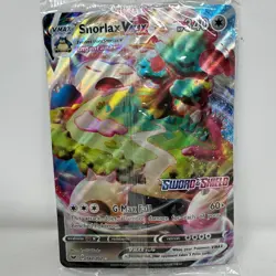 Pokemon TCG Jumbo Snorlax VMAX 142/202 Stamped Promo Sword & Shield #ML - Image 1