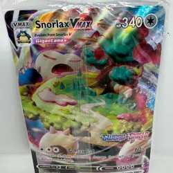 Pokemon TCG Jumbo Snorlax VMAX 142/202 Stamped Promo Sword & Shield #ML - Image 2