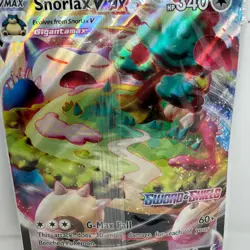 Pokemon TCG Jumbo Snorlax VMAX 142/202 Stamped Promo Sword & Shield #ML - Image 4
