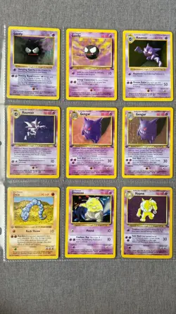 REVISEOriginal Pokemon Cards, Base Jungle Fossil Complete Set W/ Shadowless/HOLO - Image 5