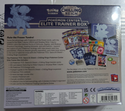 Pokemon Center Sword and Shield Chilling Reign Elite Trainer Box ETB Sealed New - Image 3