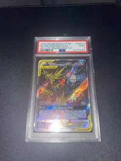 Pokemon TCG Moltres Zapdos Articuno GX SM210 Hidden Fate Promo PSA 9 - Image 1