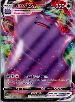 Pokemon TCG Ditto VMAX 051/072 Full Art - Shining Fates - NM/M - Holo VMAX Ultra - Image 1