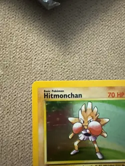 Pokemon TCG Hitmonchan X2 Base Set 7/102 Holo Unlimited Holo Rare - Image 2