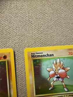 Pokemon TCG Hitmonchan X2 Base Set 7/102 Holo Unlimited Holo Rare - Image 4