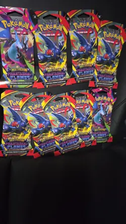 Pokemon TCG Phantasmal Flames Booster Packs Brand New Sealed Set of 9 - Image 1