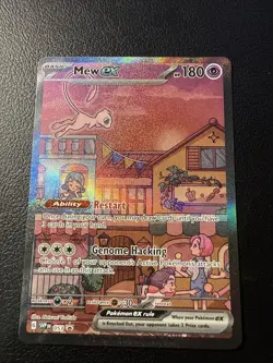 2023 Pokemon BLACK STAR PROMO 151 MEW EX FULL ART HOLO 53! NM - Image 1