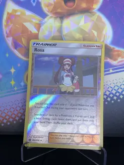 POKEMON TRAINER ROSA #204/236 RARE REVERSE HOLOFOIL COSMIC ECLIPSE NM CARD - Image 1