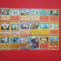 x18 Growlithe Arcanine pokemon cards mixed lot collection Fire & Rock type. - Image 1