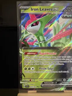 IRON LEAVES EX - 25/162 Temporal Forces NM - Double Rare - Pokemon TCG Card - Image 2