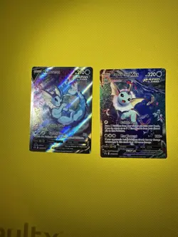 Vaporeon V & VMAX SWSH181 & SWSH182 Sword & Shield Promo Cards - Image 1