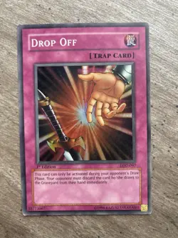 Yu-Gi-Oh! TCG Drop Off Legacy of Darkness 1st Edition Super Rare Card LOD-097 - Image 1