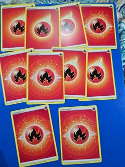 Pokemon TCG Basic Fire Energy Card Lot - Qty 10 - Image 3