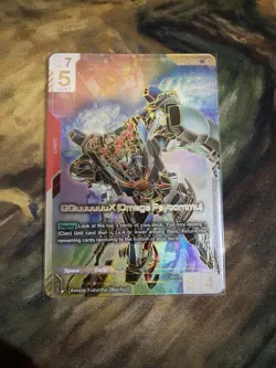 Gundam Card Game Dual Impact GD02-038 LR++ GQuuuuuuX (Omega Psycommu) NM English - Image 1