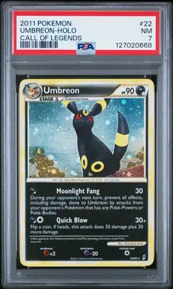 Umbreon #22 Call of Legends Holo PSA 7 NM Pokemon Card - Image 1