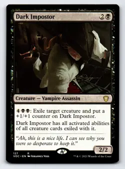 Dark Impostor R Commander: Innistrad: Crimson Vow # 127 NM Normal - Image 1