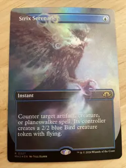 MTG Strix Serenade Borderless FOIL #0327 Modern Horizons 3 MH3 NM/M - Image 1