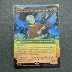 Magic MTG Avatar Borderless Aang at the Crossroads Destined Savior Foil Showcase - Image 2