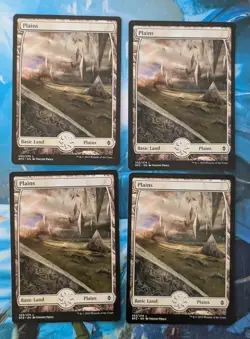 MTG 4 x *FULL ART* Battle for Zendikar PLAINS #253 NM - Image 1