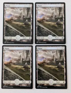 MTG 4 x *FULL ART* Battle for Zendikar PLAINS #253 NM - Image 2