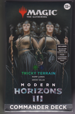 MTG Modern Horizons 3 Commander Deck Tricky Terrain Sealed - Image 1