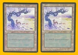 MTG SWAMP (x2) Arena League (OldManMTG 011-633) - Image 1