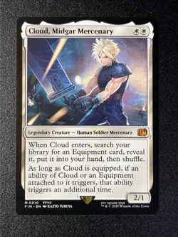 Cloud, Midgar Mercenary Final Fantasy MTG Regular NM - Image 1