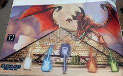Magic the Gathering Play Mat March 2015 Cleveland Rock and Roll Hall of Fame MTG - Image 1