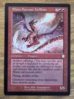 MTG The Brothers' War Commander, Blast-Furnace Hellkite - Image 1