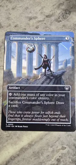 Commander's Sphere (Borderless) Commander Masters Regular Artifact MTG NM - Image 1
