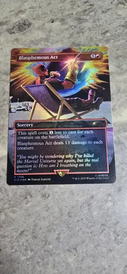 Blasphemous Act (1756) (Rainbow Foil) Secret Lair Drop Foil Sorcery Rare MTG NM - Image 1