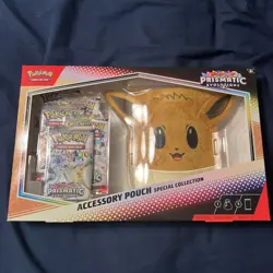 Pokemon Prismatic Evolutions Accessory Pouch Special Collection Sealed - Image 1