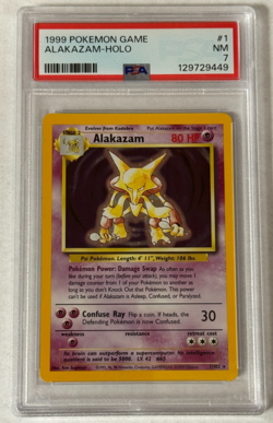 Alakazam Holo Rare PSA 7 NM 1999 Pokemon Base Set Unlimited #1/102 - Image 1