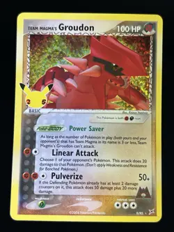 Team Magma's Groudon 9/95 Ultra Rare Celebrations Pokemon TCG Near Mint - Image 1