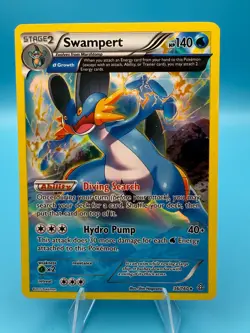 Swampert Holo 36/160 Alpha Holo Rare 2015 Primal Clash Series Pokemon TCG. LP - Image 1