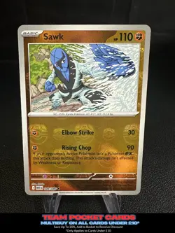 Sawk 049/086 Masterball, White Flare, Pokemon, NM - Image 1