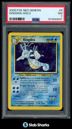 2000 POKEMON NEO GENESIS #8/111 KINGDRA HOLO PSA 7 - Image 1