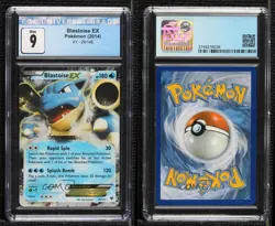 Blastoise EX Pokemon XY Base Set CGC 9 Mint - Image 3