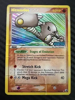 Pokemon TCG Hitmonlee 25/115 EX Unseen Forces Reverse Holo DMG - Image 1