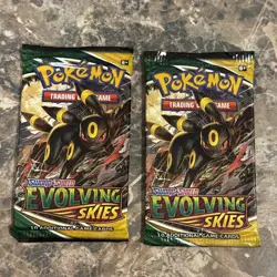 8x Lot - Pokemon TCG Evolving Skies Booster Pack Lot - Factory Sealed - Image 3