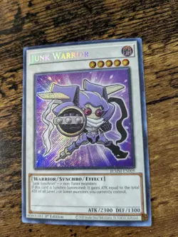 YU-GI-OH BLMM-EN009 CHIBI JUNK WARRIOR SECRET RARE NM - Image 1
