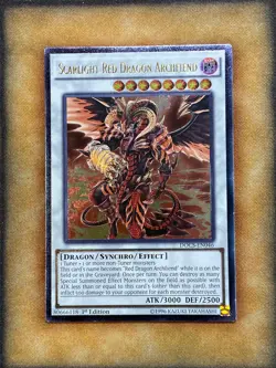Yugioh Scarlight Red Dragon Archfiend DOCS-EN046 Ultimate Rare 1st Ed NM - Image 1
