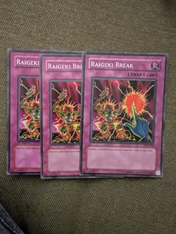 Yugioh Common MP 3x Raigeki Break - Various Sets - Image 1