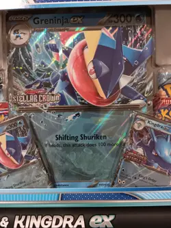🔥Pokemon Trading Card Game Greninja ex and Kingdra ex Special Collection Box - Image 4
