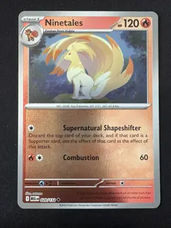 POKEMON TCG NINETALES 020/132 MEGA EVOLUTION REVERSE HOLO CARD ENGLISH - Image 1