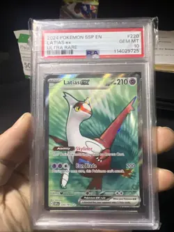 PSA 10 Latias EX 220/191 Surging Sparks Pokemon Full Art Ultra Rare Holo Card - Image 1