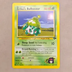 Erika's Bulbasaur 39/132 Gym Challenge Pokemon Card LP Lightly Played - Image 1