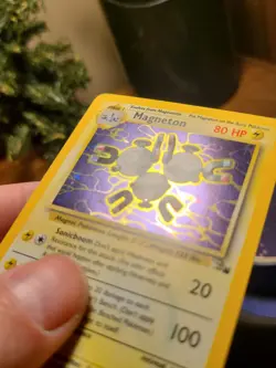 Magneton Holo Fossil Unlimited 11/62 Pokemon TCG Card Rare, MP Condition - Image 2