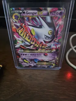Pokemon Mega Gengar EX Holo Black Star Promo Card XY166 NM - Image 1